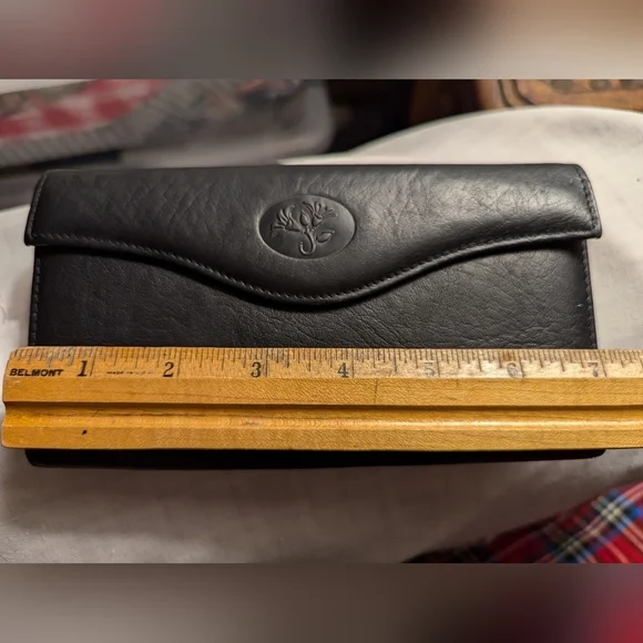 🖤 Buxton wallet black leather change checkbook cover credit card cash NWOT - Picture 8 of 14